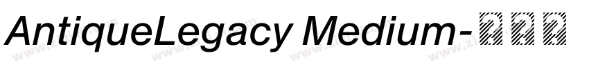 AntiqueLegacy Medium字体转换